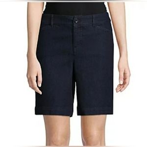 New Women's Shorts  St Johns Bermuda Stretch Mid Rise Petites Size 20W Clothing